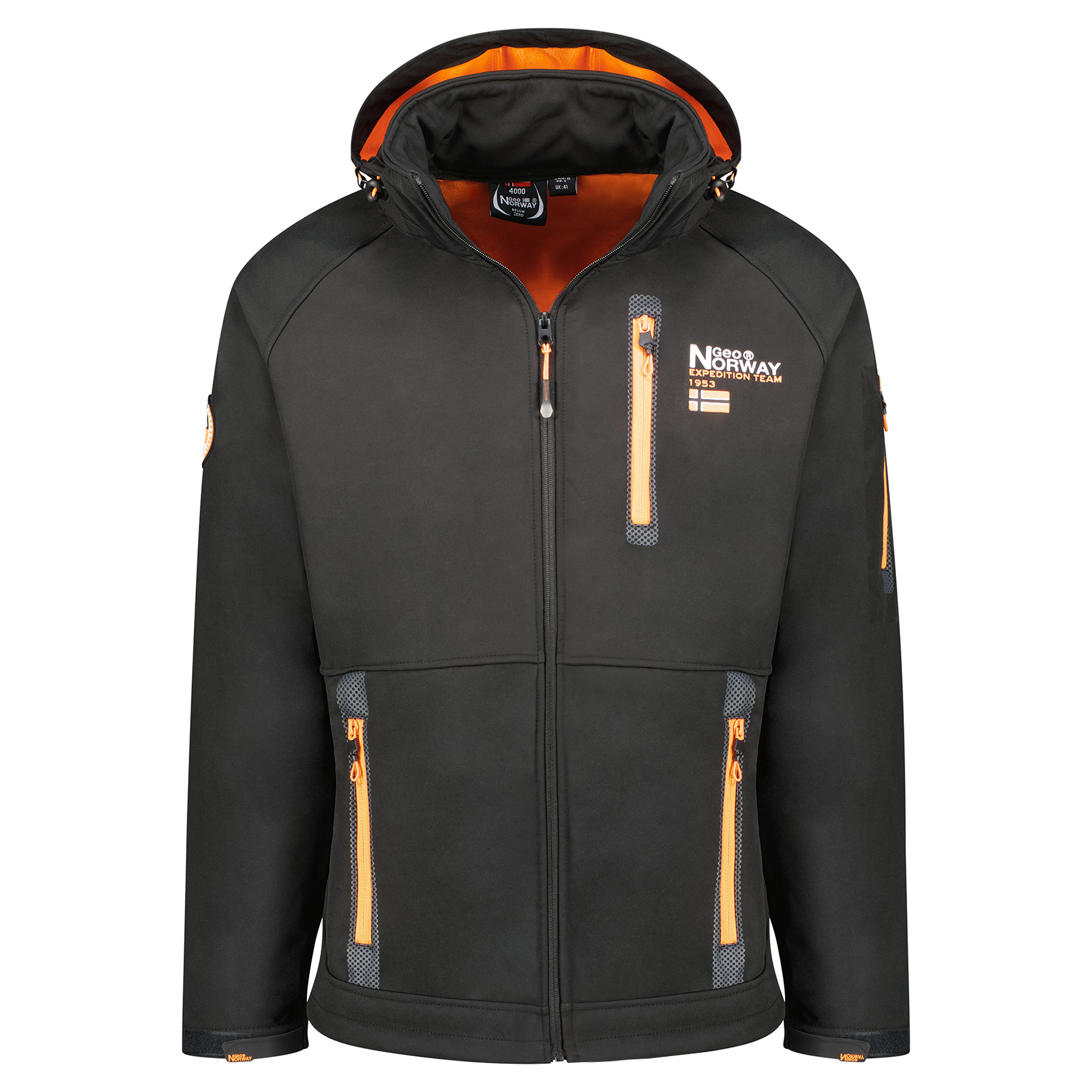 Geographical Norway Mens Autumn Softshell Jacket Rain Windbreaker Transition